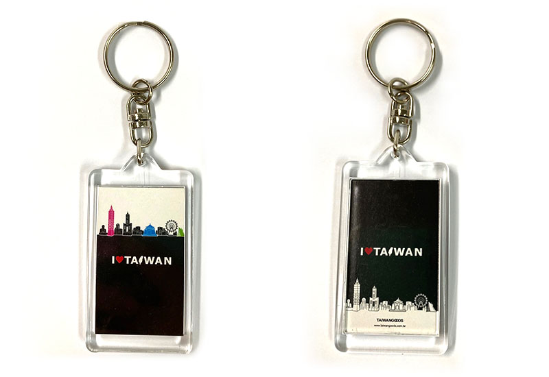 印象台灣 彩色壓克力鑰匙圈